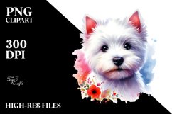 Adorable West Highland White Terrier Drawing Product Image 3