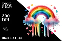 Vibrant Rainbow, Digital Painting PNG Product Image 2