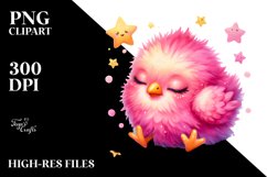 Sleeping Star Baby Chicken PNG Product Image 2