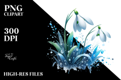 Snowdrop Splash PNG Product Image 2