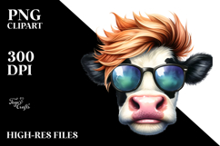 Funny Expressive Cow PNG Product Image 2