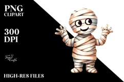 Funny Mummy Watercolor Image PNG Product Image 2