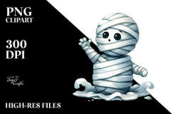 Funny Digital Painting of Cute Ghost PNG Product Image 2