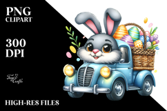 colorful car with Easter Eggs, High-Res PNG Product Image 2