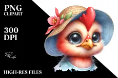 Watercolor Rooster Portrait Proud | Sublimation | Clipart Product Image 2