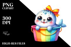 Colorful Ribbon Seal | Watercolor | Colorful Plastic Product Image 3