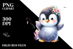 Cute Baby Penguin PNG Product Image 2