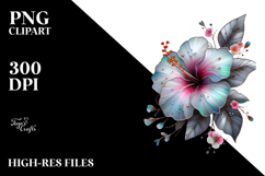 Hibiscus, Watercolor PNG Product Image 2