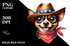 Funny Dog With Bandana Clipart Product Image 1