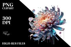 Chrysanthemum | Watercolor | Shiny Product Image 3