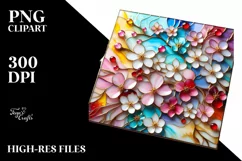 Watercolor Luxury Flower Splash Clipart Product Image 3