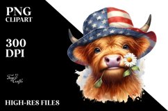 Sublimation Clipart Title: Highland Cow Portrait Product Image 1