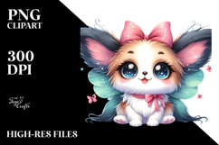 Watercolor Cute Cartoon Papillon, Transparent PNG Product Image 2
