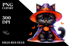 Cute Baby Cat Halloween PNG Product Image 2