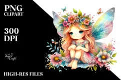 Whimsical Watercolor Fairy Clipart Product Image 3