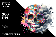 Colorful Cute Skull PNG Product Image 2