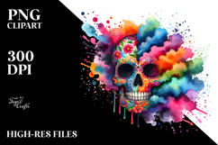 Colorful Cute Skull PNG Product Image 2