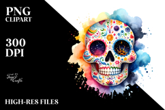 Colorful Cute Skull PNG Product Image 2
