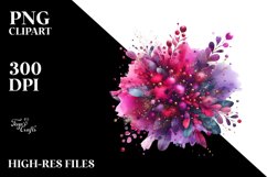 Colorful Magenta Watercolor Splash Product Image 3