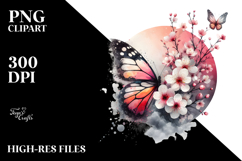 Spring Flower Butterfly, High-Res PNG Product Image 2