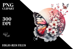 Digital Painting Butterfly with Splashes Product Image 2