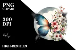 Spring Flower Butterfly, High-Res PNG Product Image 2