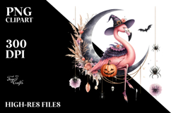 Flamingo Dressed for Halloween PNG Product Image 2