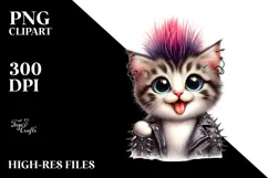 Cute Baby Kitten with Goofy Smile PNG Product Image 2