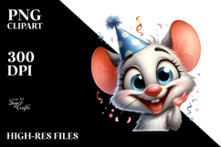 Goofy Mouse with Rolling Eyes PNG Product Image 2