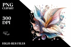 Pastel Shiny Calla Lily Made of Material PNG Product Image 3