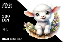 Cute Baby Lamb PNG Product Image 2
