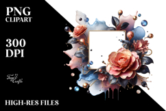 Abstract Shiny Camellia PNG Product Image 2