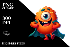 Silly Cartoon Monster PNG Product Image 2