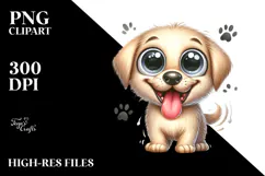 Cute Cartoon Labrador Retriever, Transparent PNG Product Image 2