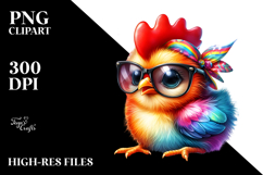 Vibrant Summer Rooster PNG Product Image 2