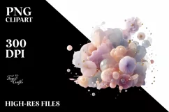 Pastel Plastic Lilac Made of Material with Golden Product Image 1