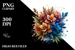 Wooden Stained Delphinium Clipart Product Image 1