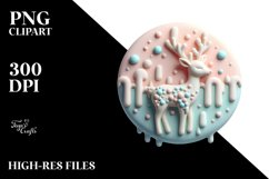 Pastel Christmas Deer PNG Product Image 2
