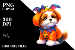 Cute Baby Dog Dressed for Halloween, High-Res PNG Product Image 2