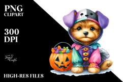 Cute Baby Dog Dressed for Halloween, High-Res PNG Product Image 2