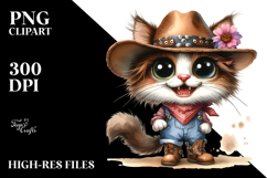 Expressive Cat Clipart Product Image 2