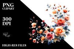 Colorful Lily with Gold Insertions PNG Product Image 2