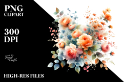 Colorful Lily with Gold Insertions PNG Product Image 2