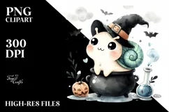 Watercolor Cow with Party Hat, High-Res PNG Product Image 3