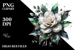 Abstract Glossy Gardenia | -Like Material | Watercolor Product Image 3