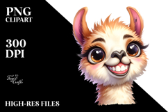 Funny Baby Llama Portrait Product Image 2