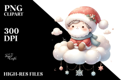 Cute Christmas Santa PNG Product Image 2