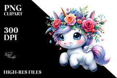 Expressive Baby Unicorn PNG Product Image 2