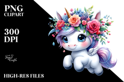 Cute Baby Unicorn PNG Product Image 2
