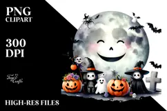 Funny Owl Halloween Clipart PNG Product Image 2